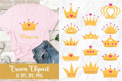 Cute Crown Vector Clipart