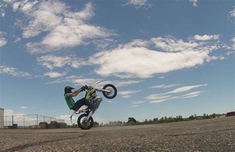 Practiced some wheelies today : supermoto