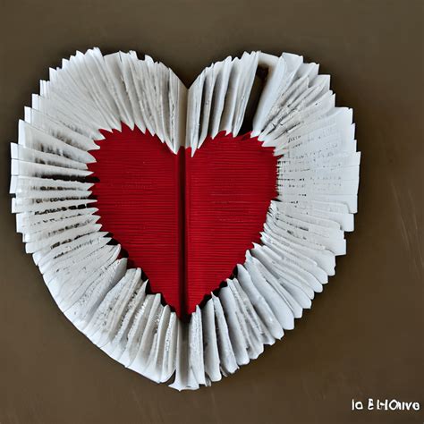 Heart Shaped Book Art · Creative Fabrica