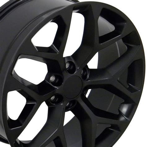 GMC Sierra Style Replica Wheels Matte Black 22x9 SET