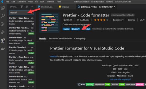 Install Code Formatter “Prettier” on VSCode | Tech – This Californian Life