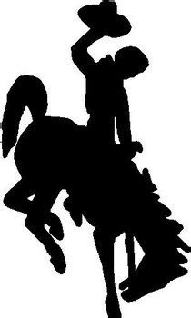 Wyoming Bucking Horse, Vinyl decal Sticker