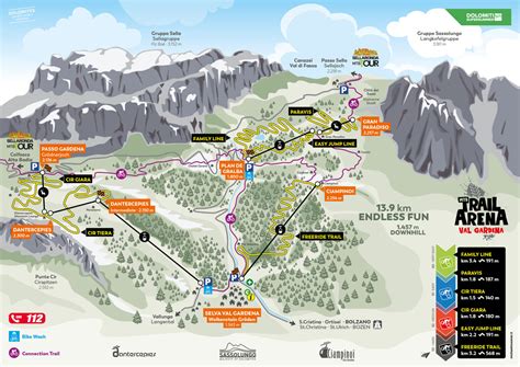 MTB trail arena Val Gardena: trail, mappe, apertura e prezzi