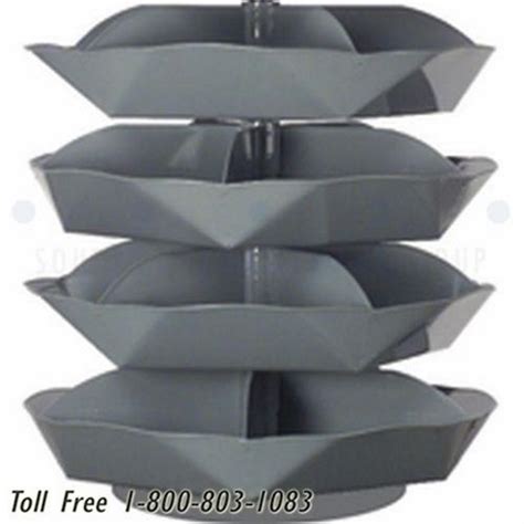 Retail Spin Bins Steel Shelf Dividers Pivoting Sewing Thread Merchandise Storage