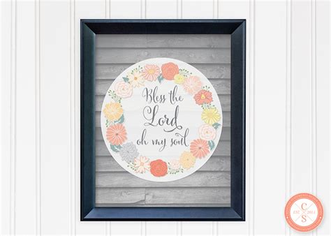 Bless the Lord Wood Panel Wall Print, Wall Prints, WP1003