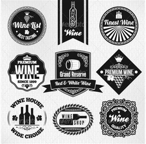 55+ Best Creative Designs of Wine Labels & Stickers Gallery for Download