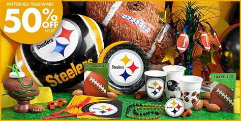 NFL Pittsburgh Steelers Party Supplies - Party City | Kids birthday supplies, Steelers, Party city