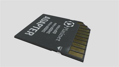 SD card adapter - Download Free 3D model by James_J [02f7f04] - Sketchfab