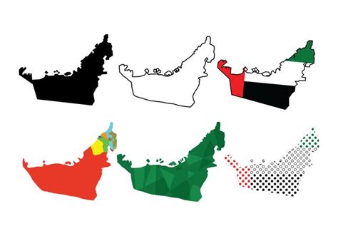 UAE Map Vectors 103336 Vector Art at Vecteezy