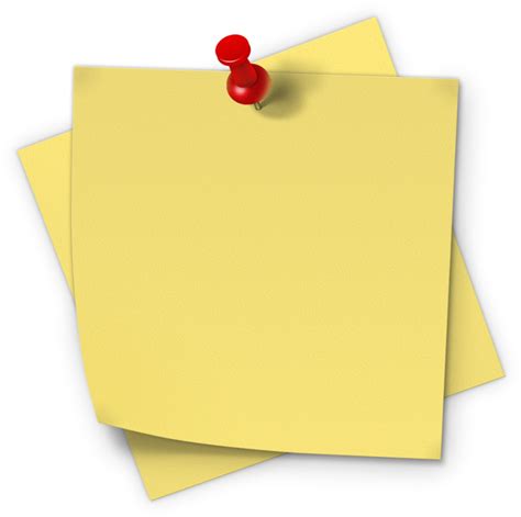 Sticky Note Clip Art - Post It Transparent Background - Png Download - Full Size Clipart ...