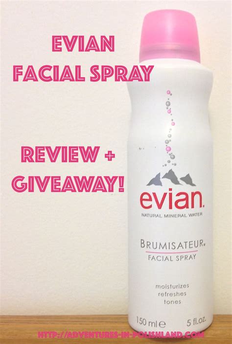 Evian Facial Spray | Review + Giveaway | Evian facial spray, Facial spray, Spray