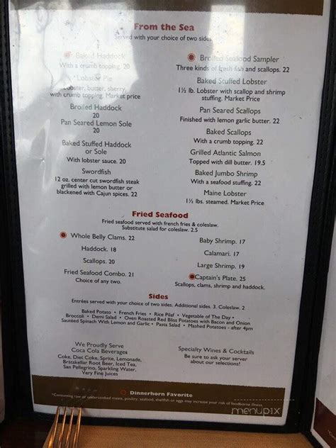 Menu of Dinnerhorn Bratskellar in Portsmouth, NH 03801