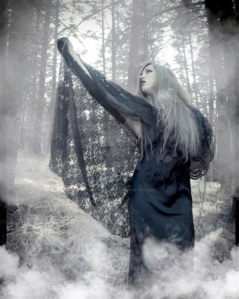 Dark Forest Witch in the fog by ultravioletrant on DeviantArt