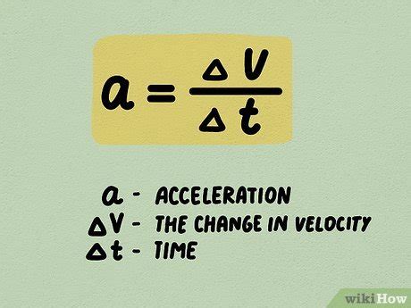 Velocity Acceleration Formula