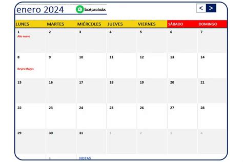 Calendario 2024 Colombia Excel - Salli Consuela