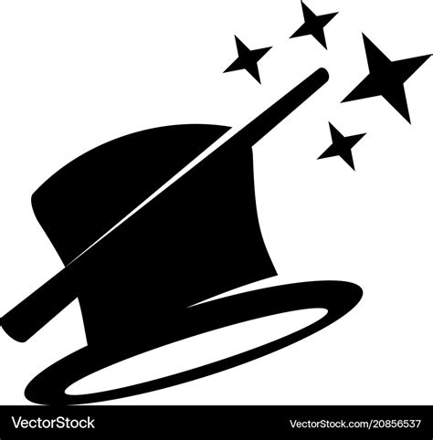 Magician logo design template Royalty Free Vector Image