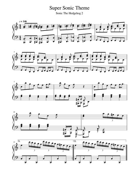 Super sonic Sheet music for Piano (Solo) | Musescore.com