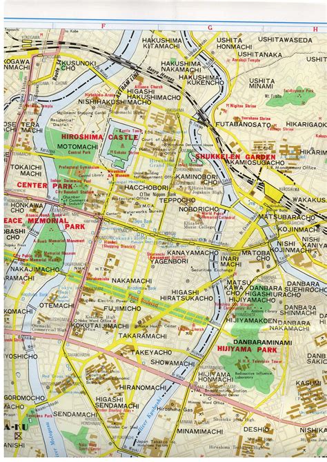 Large Hiroshima Maps for Free Download and Print | High-Resolution and Detailed Maps