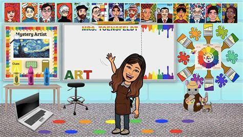 15 Awesome Virtual Bitmoji Classroom Ideas | Glitter Meets Glue Future Classroom, Art Classroom ...