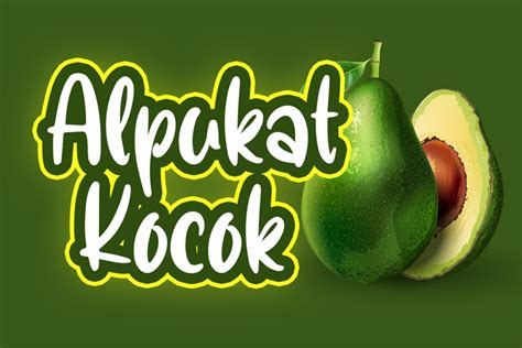 Alpukat Kocok Font | Abo Daniel | FontSpace