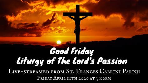 Good Friday Liturgy of the Lord's Passion - YouTube