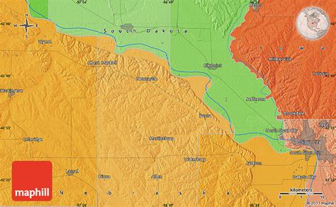 Political Map of Elk Point