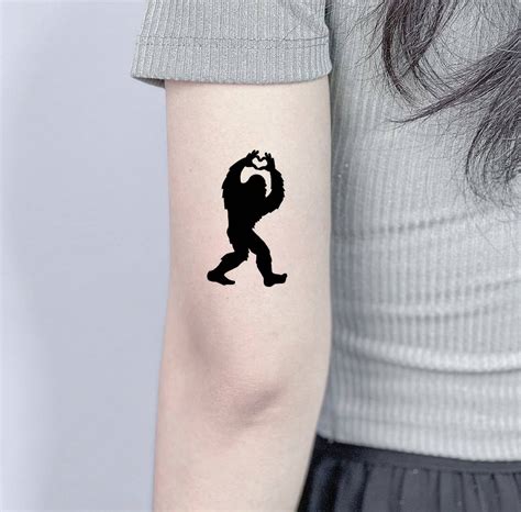 Bigfoot Temporary Tattoo Fake Tattoo Tattoo Stickers - Etsy Singapore