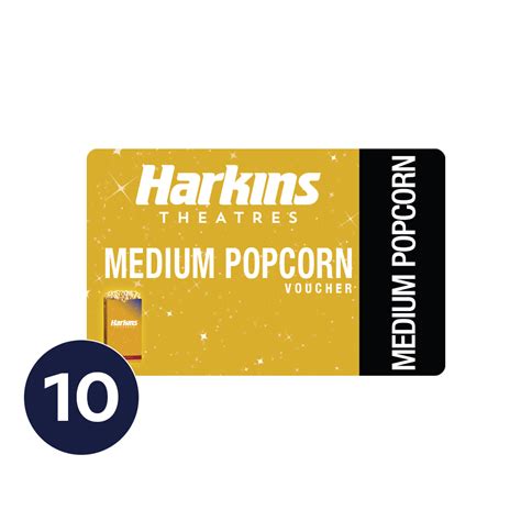 Harkins Theatres | Store | Medium Popcorn Discount Vouchers (10 Pack)