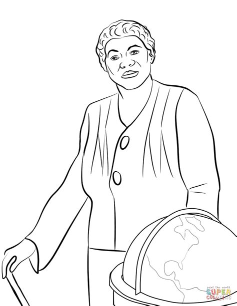 Mary McLeod Bethune coloring page | Free Printable Coloring Pages