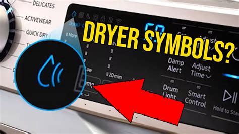 Samsung Dryer Symbols Explained (What do they mean?) - YouTube