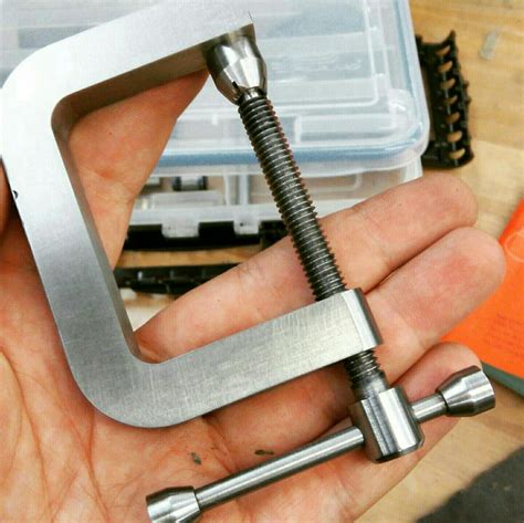 Machine shop students project handmade C-clamp | Metal lathe projects ...