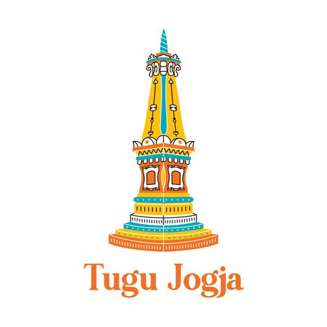 Tugu Jogja in flat design style 9156815 Vector Art at Vecteezy