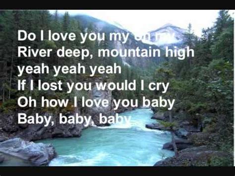 River Deep Mountain High+lyrics - Tina Turner Chords - Chordify