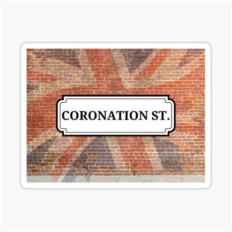 "Coronation Street" Sticker for Sale by amyslater911 | Redbubble