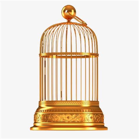 Golden Bird Cage PNG Images, Bird Clipart, Cage, Gold PNG Transparent ...