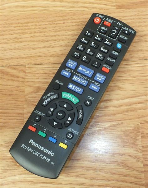 Genuine Panasonic (N2QAYB000574) Blu-Ray Disc Player IR6 Remote Control ...