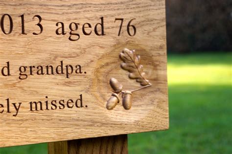 Engraved Wooden Memorial Plaques | MakeMeSomethingSpecial