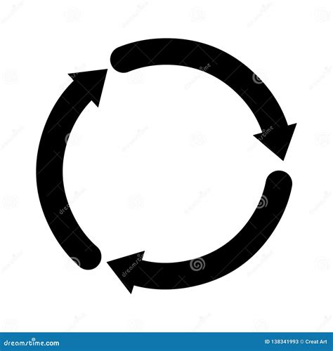 Circle Icon.Segmented Circle Arrow.Circle Logo Stock Vector ...