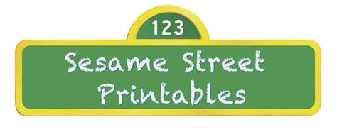 free sesame street party printables