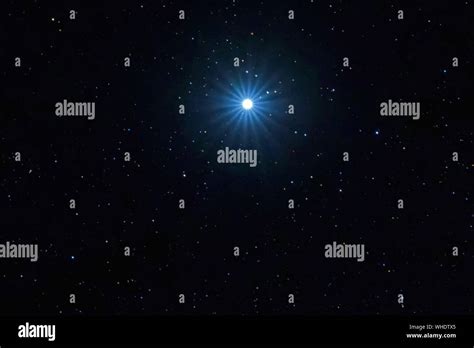 Sirius Brightest star on Night sky, Sirius Star Stock Photo - Alamy