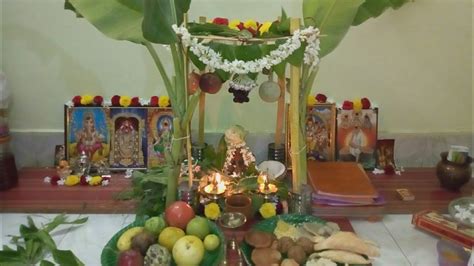 My Home Ganapathi Puja Mandapam Decoration GaneshChaturdi 2018 l Vinayaka Puja Mandapam ...
