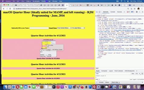 Mac OS MAMP Timekeeping Web Application PHP Image Metadata Tutorial | Robert James Metcalfe Blog