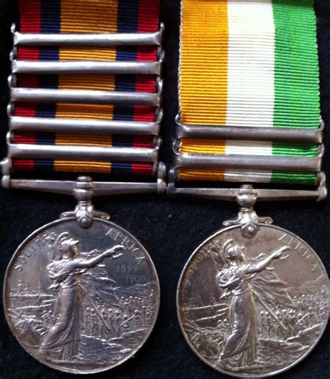 An Unusual QUEEN'S SOUTH AFRICA MEDAL (Five Exceptional Clasps) & KING ...