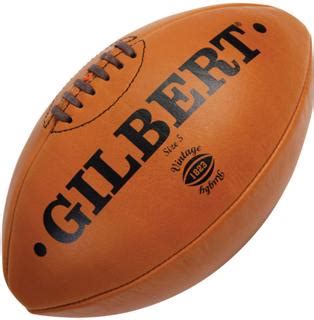 Gilbert Leather Vintage Rugby Ball Size 5 - RUGBY BALLS