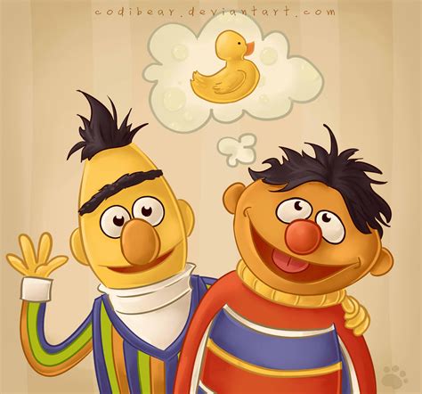 Bert and Ernie by CodiBear on DeviantArt