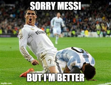 Ronaldo vs Messi - Imgflip