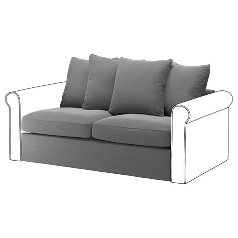 GRÖNLID 2-seat sofa-bed section Ljungen medium grey | IKEA Latvija