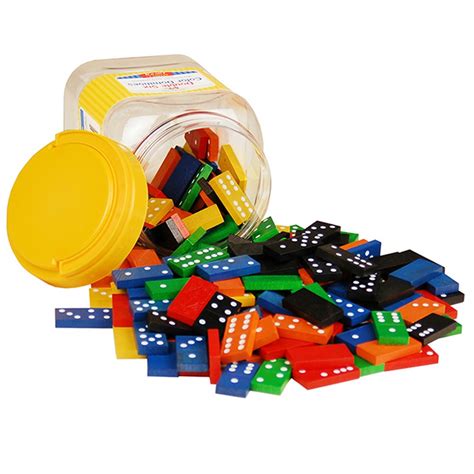 Double 6 Color Dominoes 6 Sets 168 Pcs In Storage Bucket - CTU7320 | Learning Advantage | Games ...