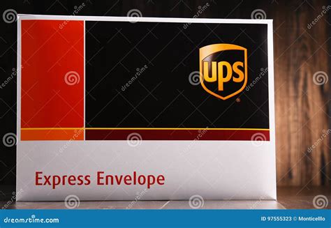 Envelopes of Uinited Parcel Service or UPS Editorial Stock Photo ...