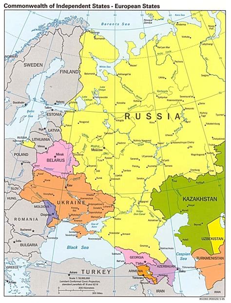 Map Of Russia And Europe